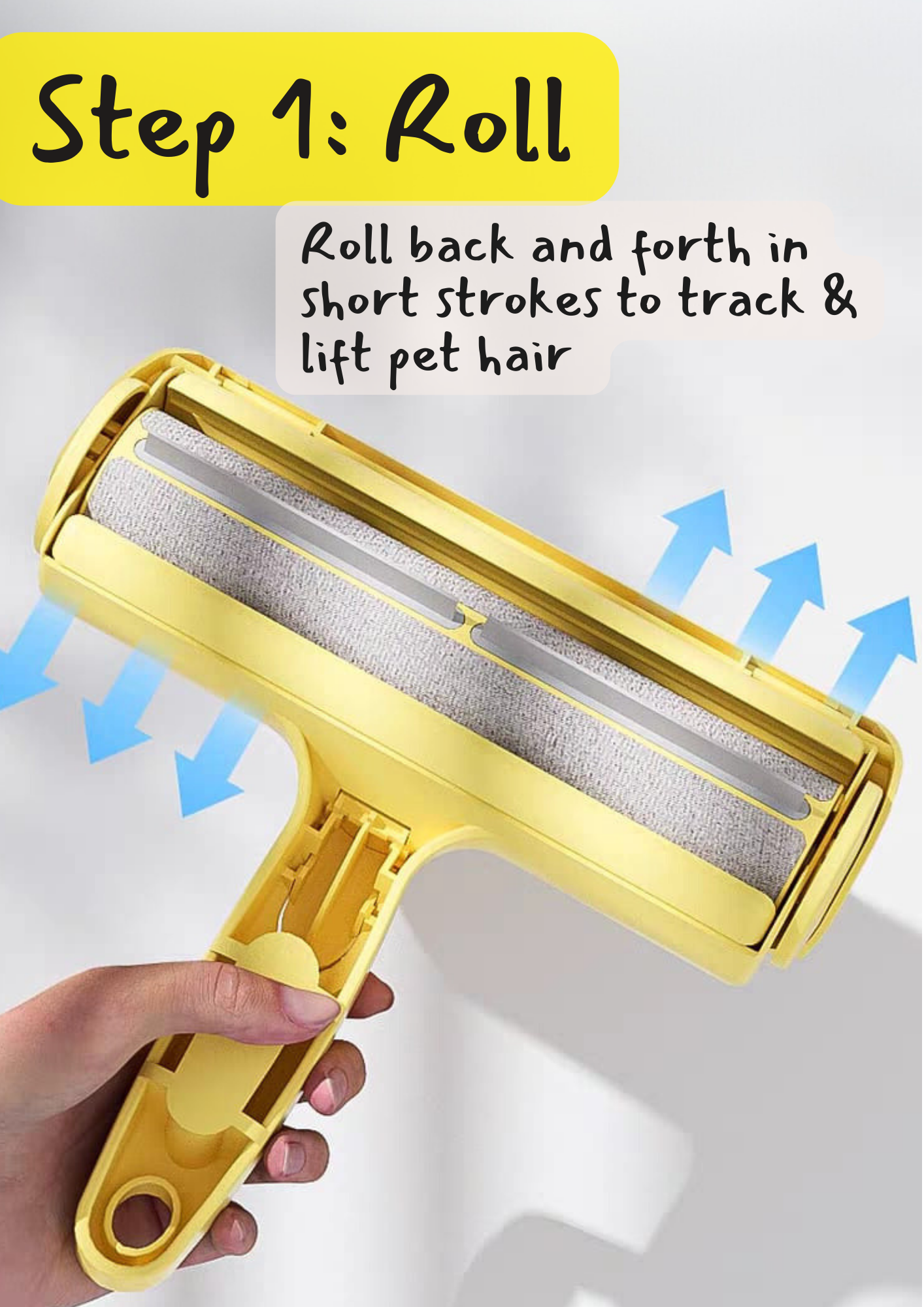 Yellow Chick Pet Hair and Lint Roller