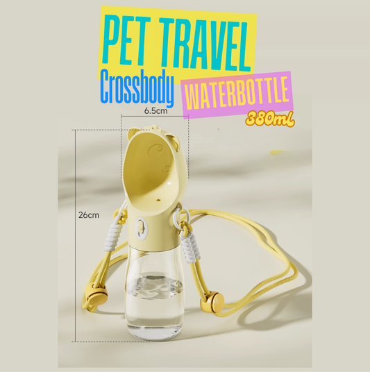 Crossbody Pet Travel Water Bottle