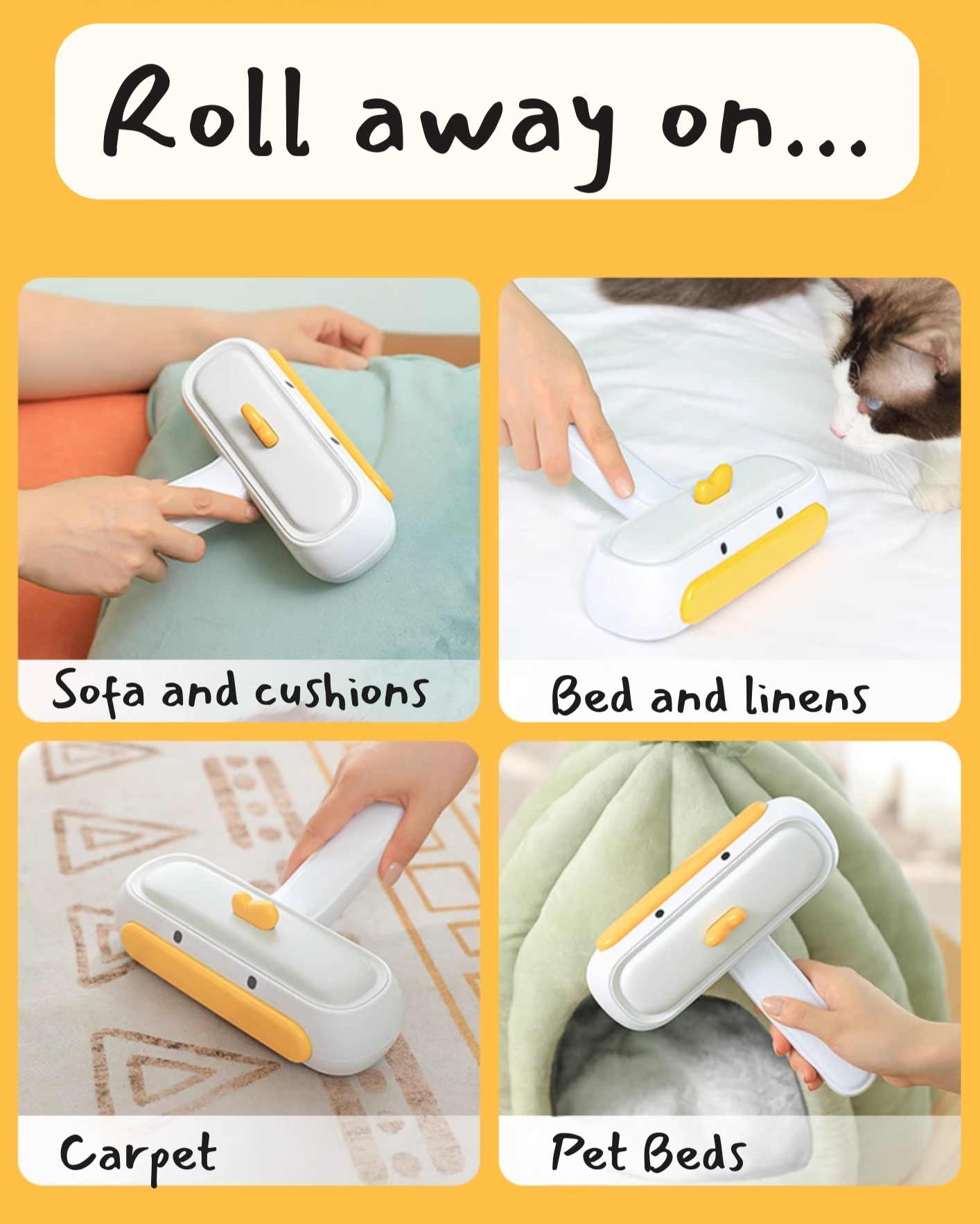 The Duckie Pet Hair and Lint Roller